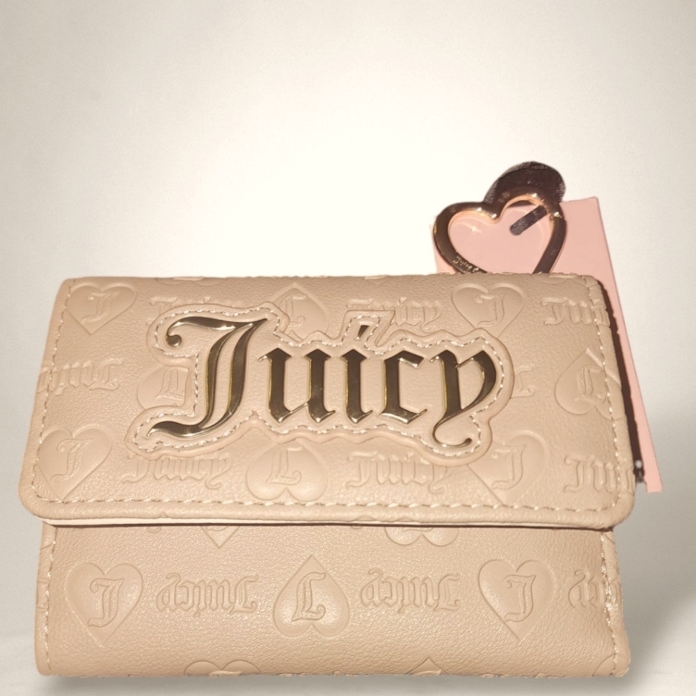 Juicy Couture Cafe Upgrade U Double Sided Trifold Wallet